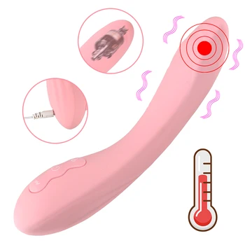 10 Moduri De Vibrare Încălzire Vibrator Anal Plug Clitoris Vagin Baghetă Magică Stick Vibratoare Jucarii Sexuale Pentru Femei Femeie