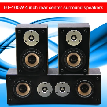 100W Putere Mare de 4 Inch pentru Montare pe Perete din Spate Centru Surround Difuzor Home Theater Audio Pasiv Combinație Audio de Înaltă Fidelitate