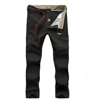 2023 Noi Bărbați Salopete Militare Pantaloni de Toamna din Bumbac Denim Multi-buzunare Casual, Drumeții Tactice Cargo Pantaloni sex Masculin 21Q1494