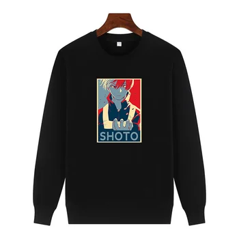 Boku No Hero Academia Clasic grafic jachete gât Rotund și catifea gros de iarna pulover hoodie Pentru toate vârstele Om jachete