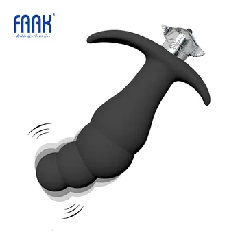 FAAK 10 Viteze de silicon vibrator anal plug anal margele vibrator adult sex toys g spot stimula postate de masaj pentru incepatori