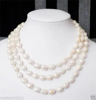 HABITOO Bijuterii de Moda 8-9MM Alb Akoya Colier de Perle de Cultură de 48 de