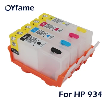 OYfame 4buc Pentru HP 934 935 Refillable Cartuș de Cerneală Cu Cip pentru HP Pro6230 6835 6812 6815 DJ 6230 6820 Inkjet Printer