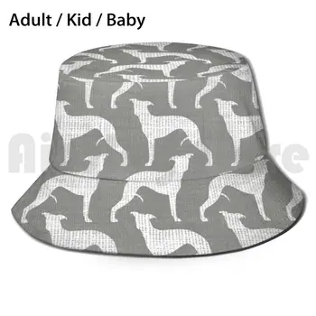 Whippet Silueta ( S ) Pălărie de Soare Pliabil Protectie UV Whippet Câine Animale de Companie in Miniatura Greyhound Silueta